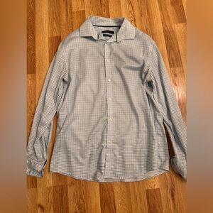 Tommy Hilfiger White and Blue Grid Shirt